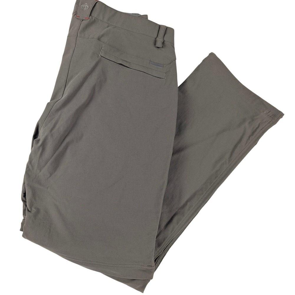 Craghoppers Mens Convertible Hiking Pants 34R Taupe Gray Zip Off Trekking Cargo